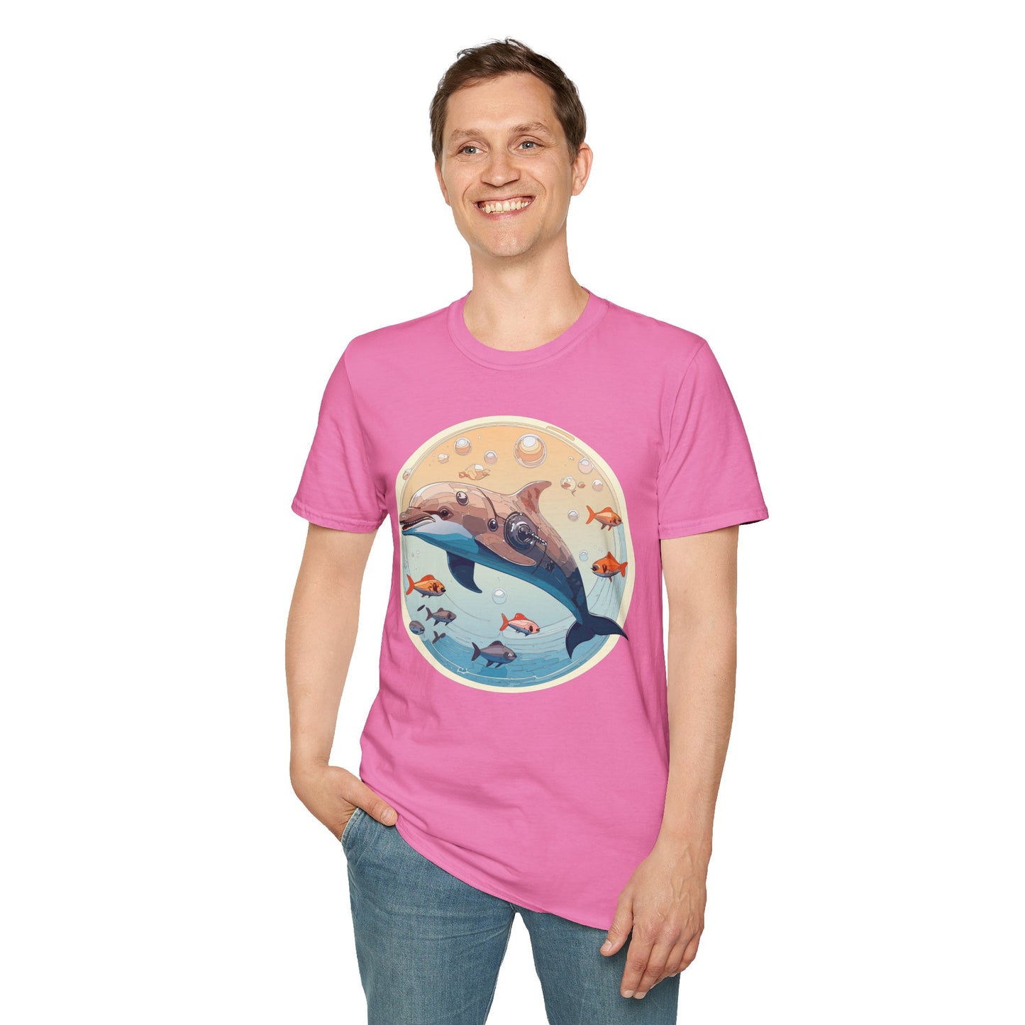Dolphin Shirts, Shirt with Dolphin, Fish Tee Shirt, Animal Shirt