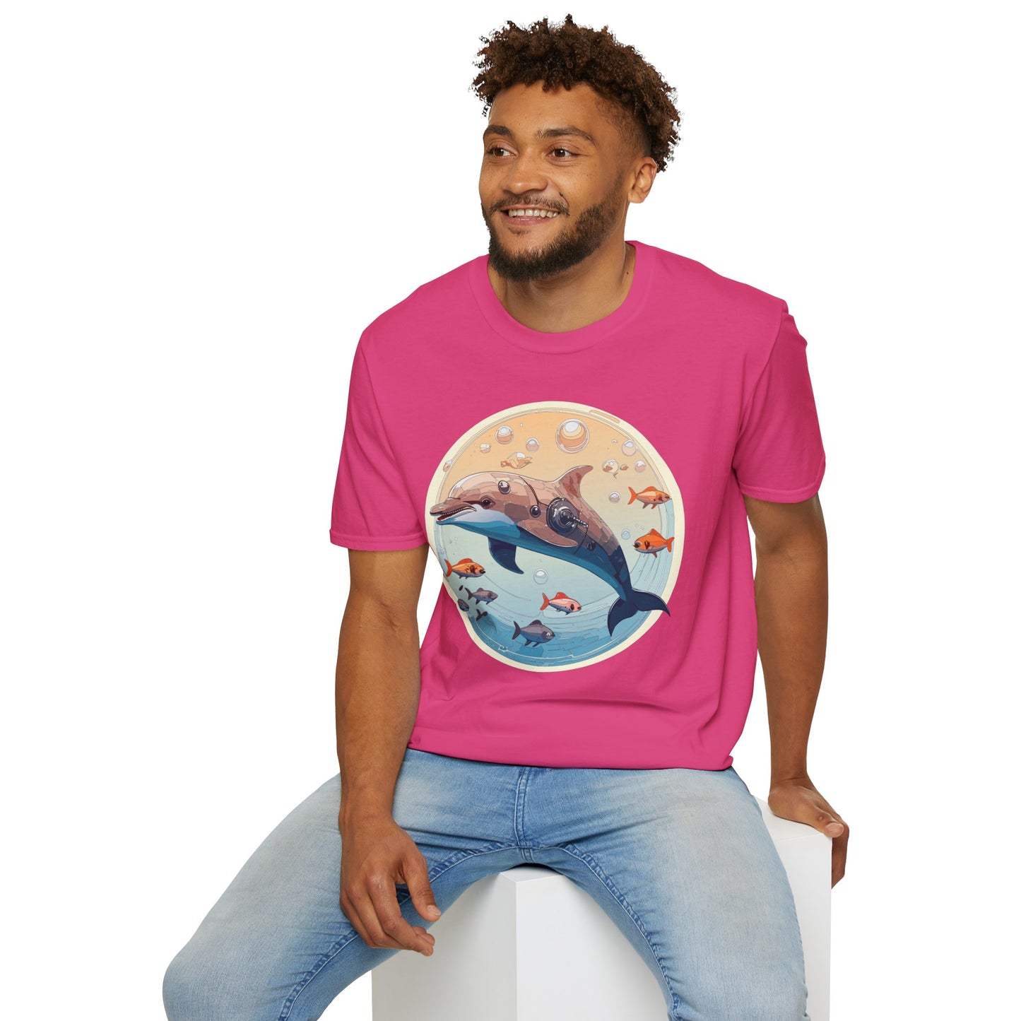 Dolphin Shirts, Shirt with Dolphin, Fish Tee Shirt, Animal Shirt