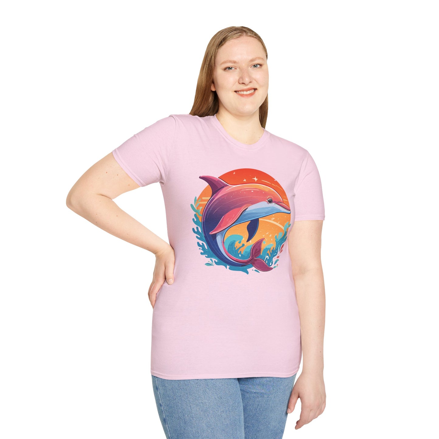 Dolphin Shirts, Shirt with Dolphin, Fish Tee Shirt, Animal Shirt