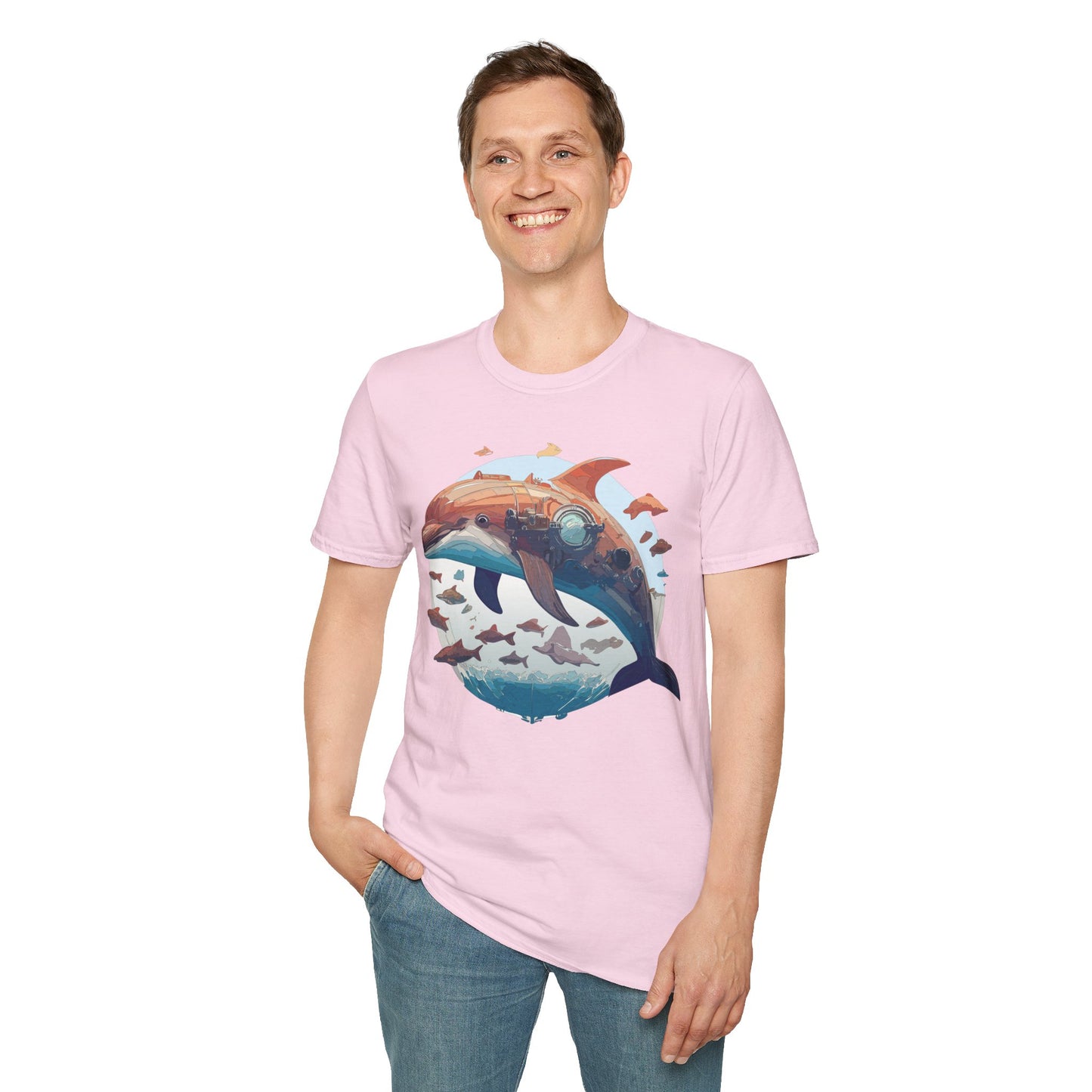 Dolphin Shirts, Shirt with Dolphin, Fish Tee Shirt, Animal Shirt