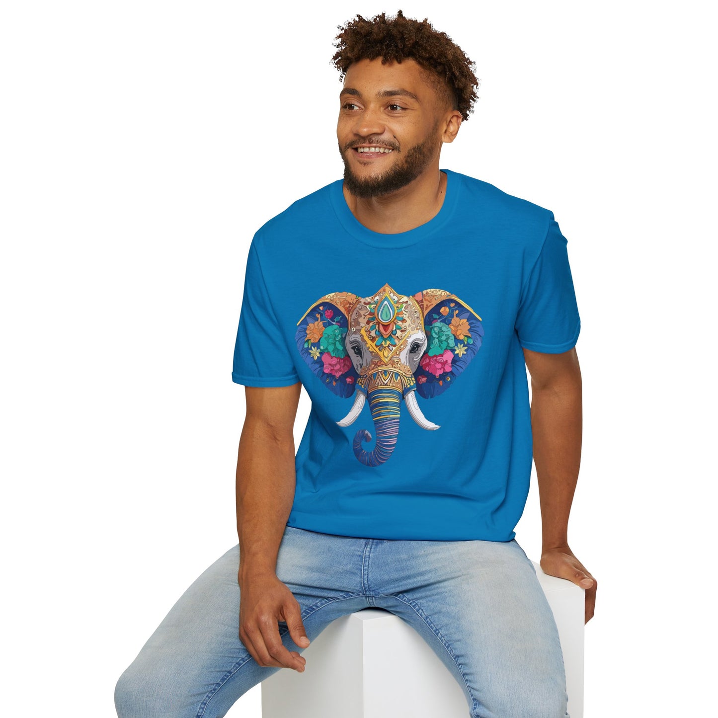 Elephant Shirt, T Shirt with Elephant, Elephant on T Shirt, T Shirt with Animation, Animals Tee Shirt