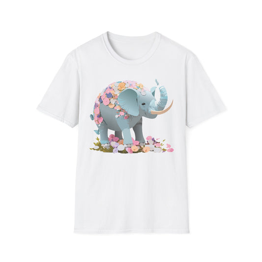 Elephant Shirt, T Shirt with Elephant, Elephant on T Shirt, T Shirt with Animation, Animals Tee Shirt