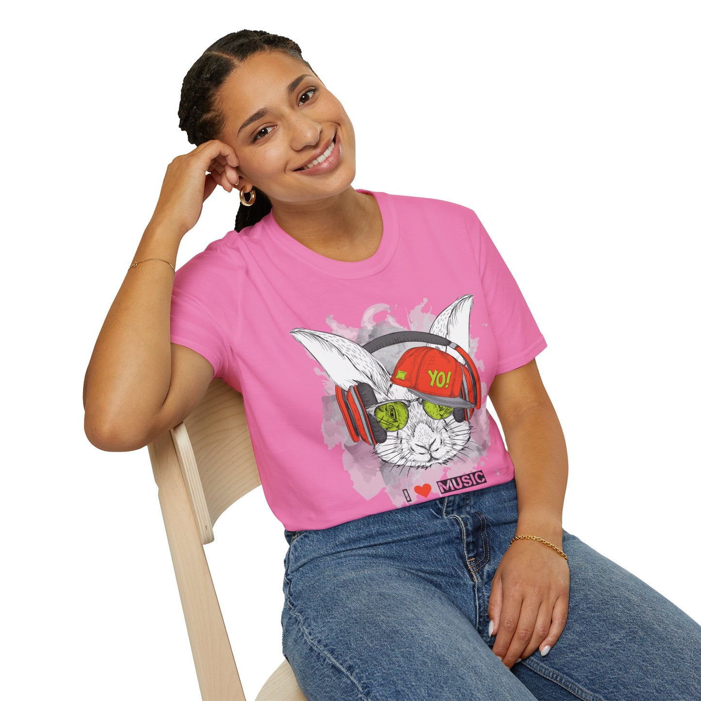 I love Music Animals Shirts, Shirt with Animals, Animals with Headphones Shirt