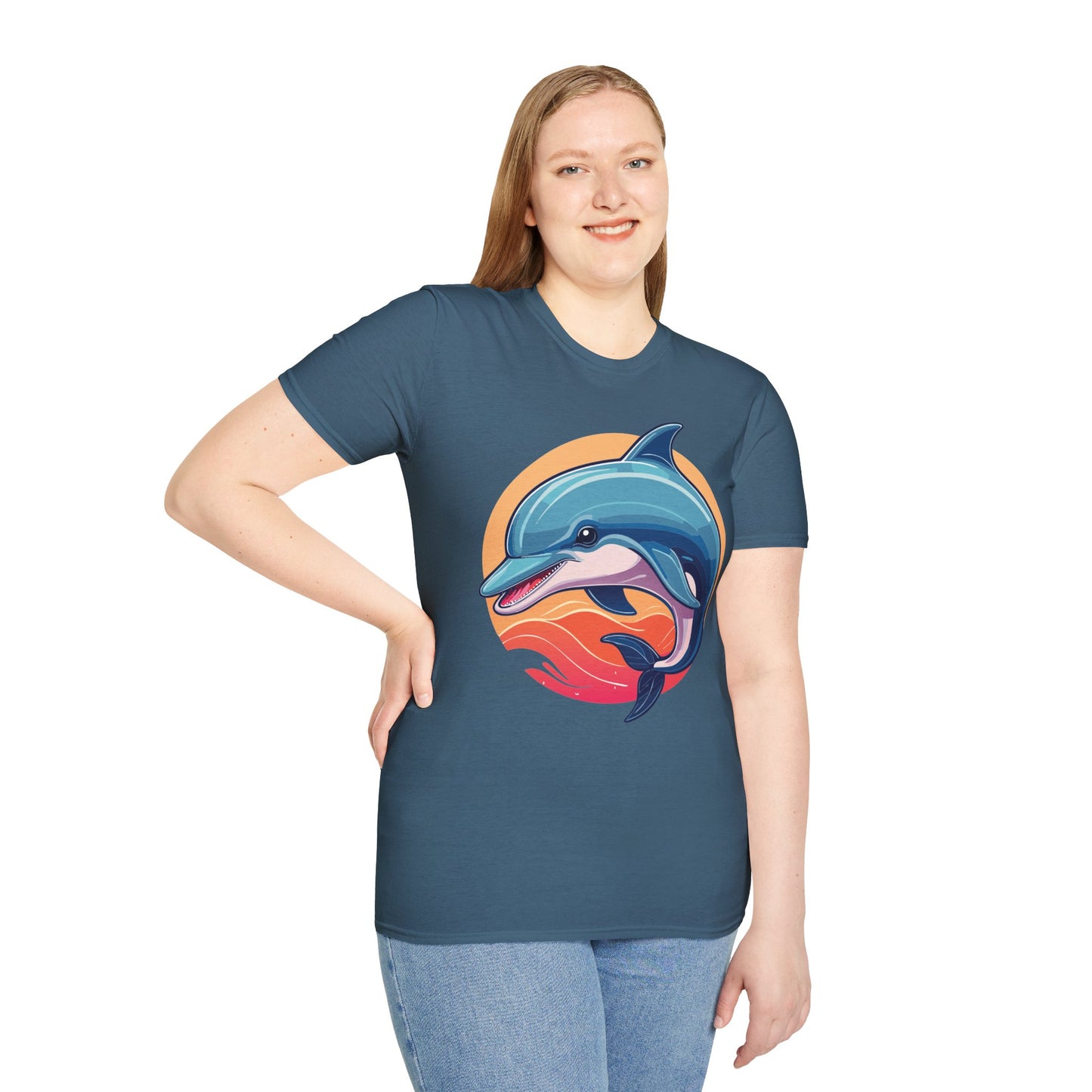 Dolphin Shirts, Shirt with Dolphin, Fish Tee Shirt, Animal Shirt