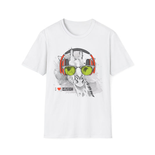 I love Music Animals Shirts, Shirt with Animals, Animals with Headphones Shirt