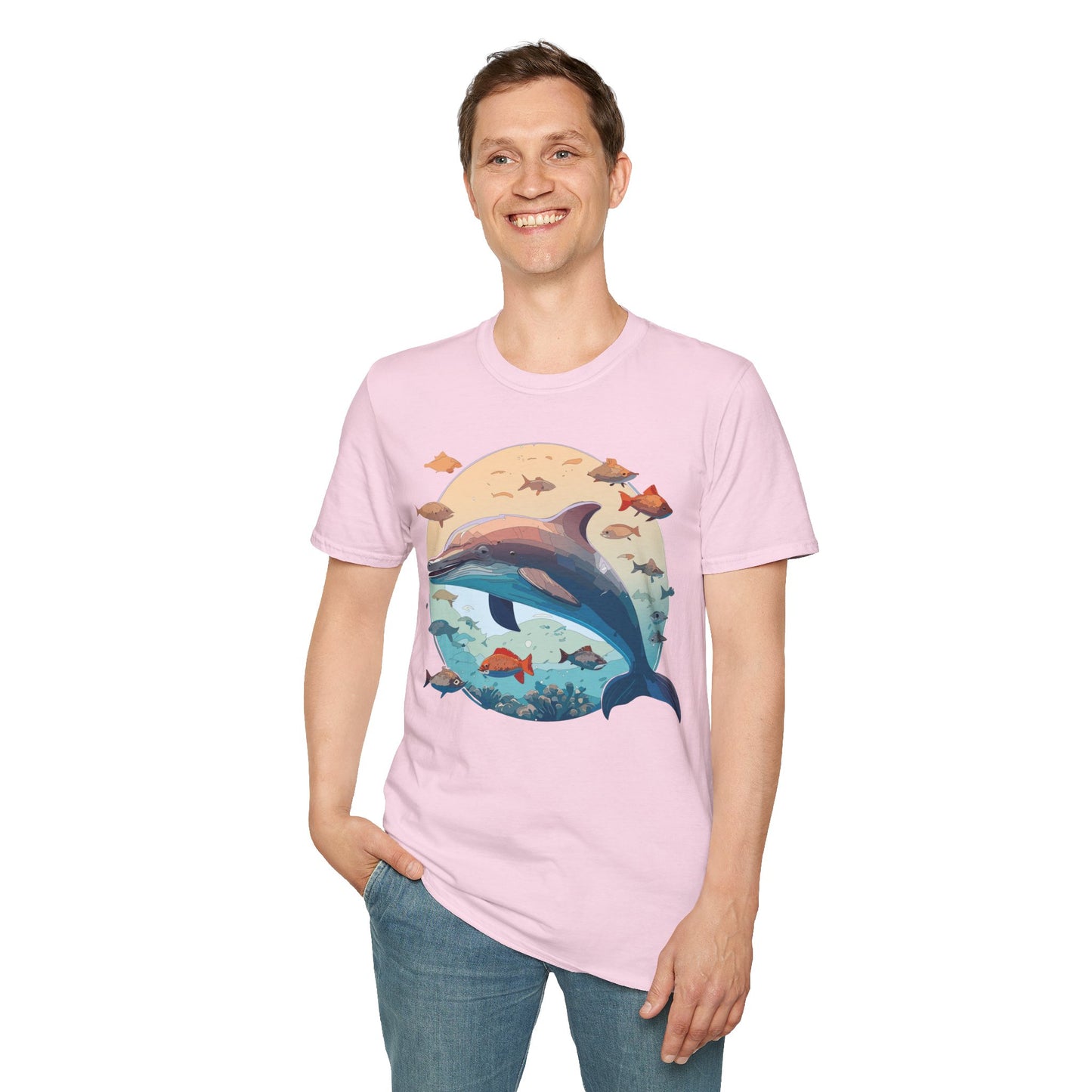 Dolphin Shirts, Shirt with Dolphin, Fish Tee Shirt, Animal Shirt