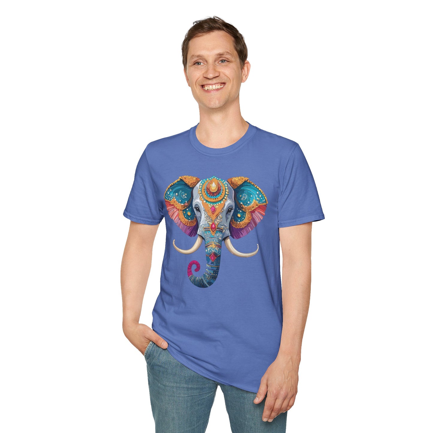 Elephant Shirt, T Shirt with Elephant, Elephant on T Shirt, T Shirt with Animation, Animals Tee Shirt