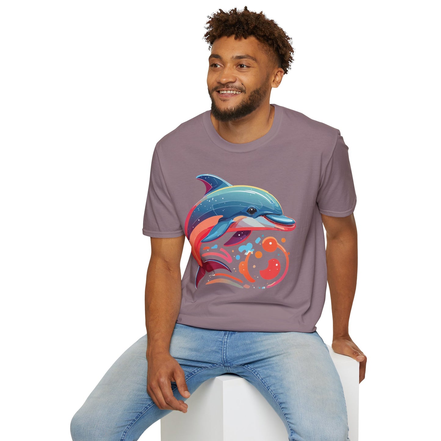 Dolphin Shirts, Shirt with Dolphin, Fish Tee Shirt, Animal Shirt