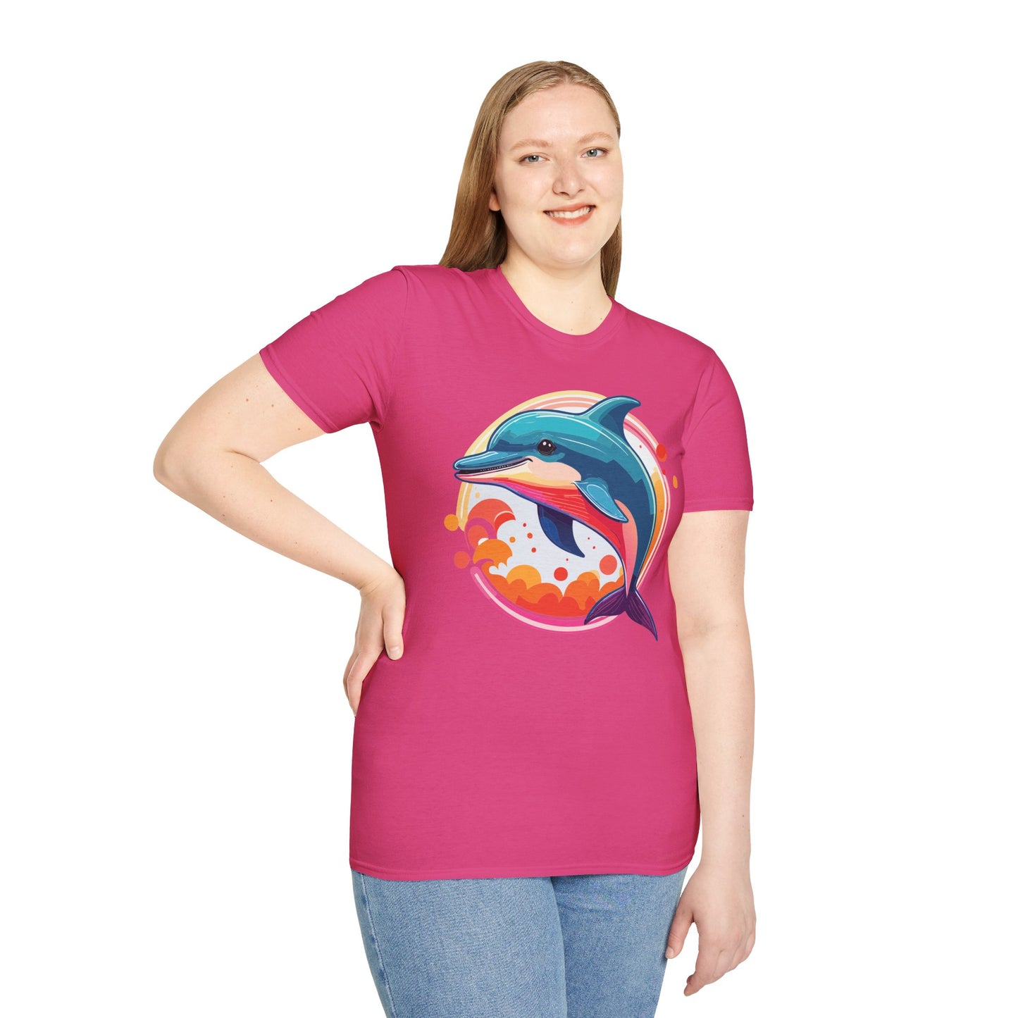 Dolphin Shirts, Shirt with Dolphin, Fish Tee Shirt, Animal Shirt