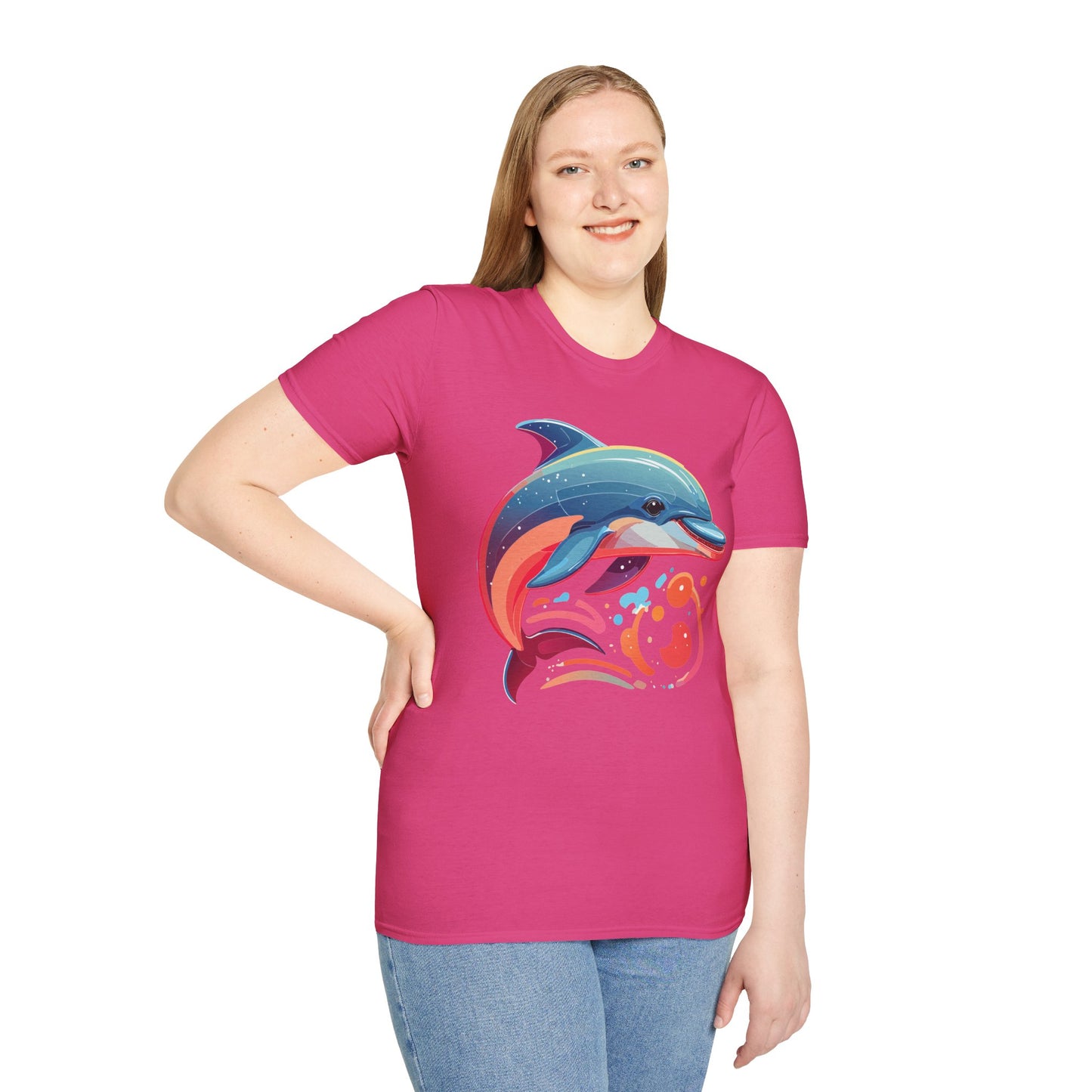 Dolphin Shirts, Shirt with Dolphin, Fish Tee Shirt, Animal Shirt