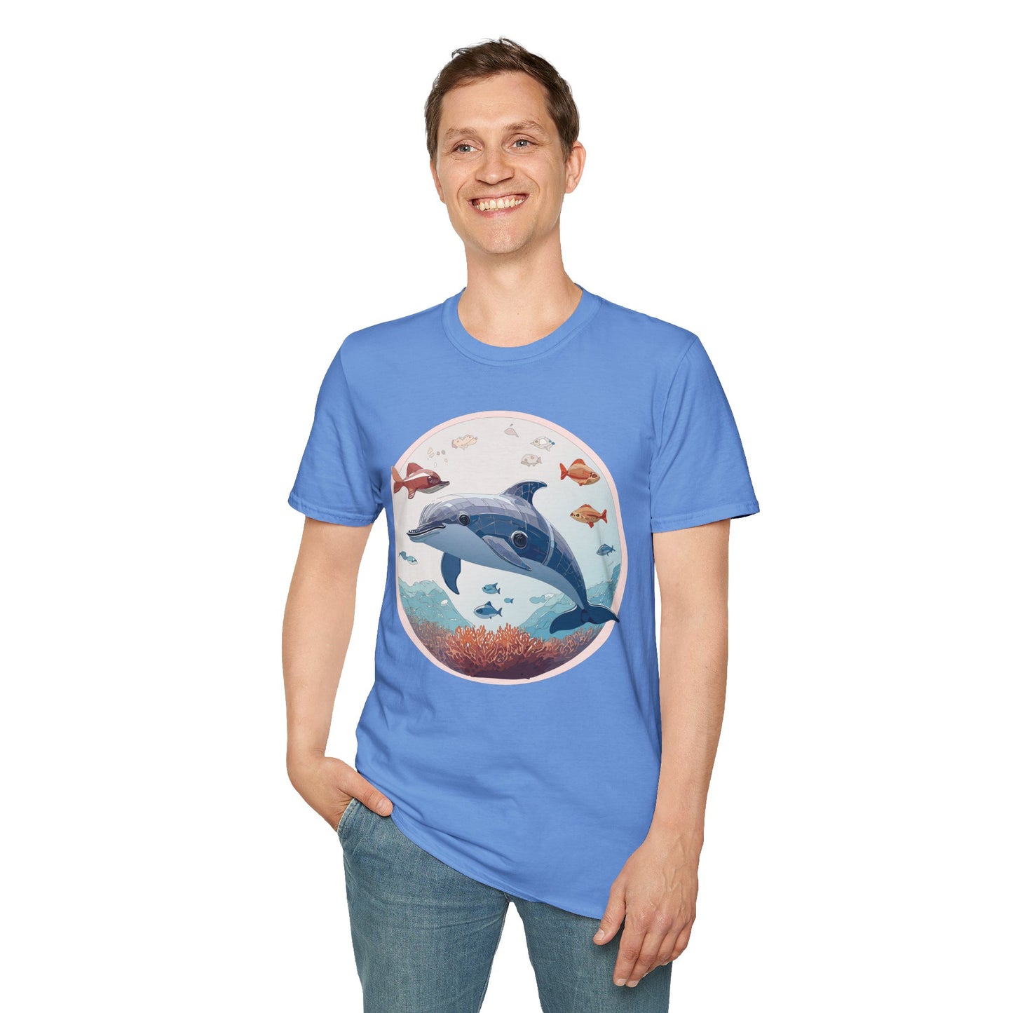Dolphin Shirts, Shirt with Dolphin, Fish Tee Shirt, Animal Shirt