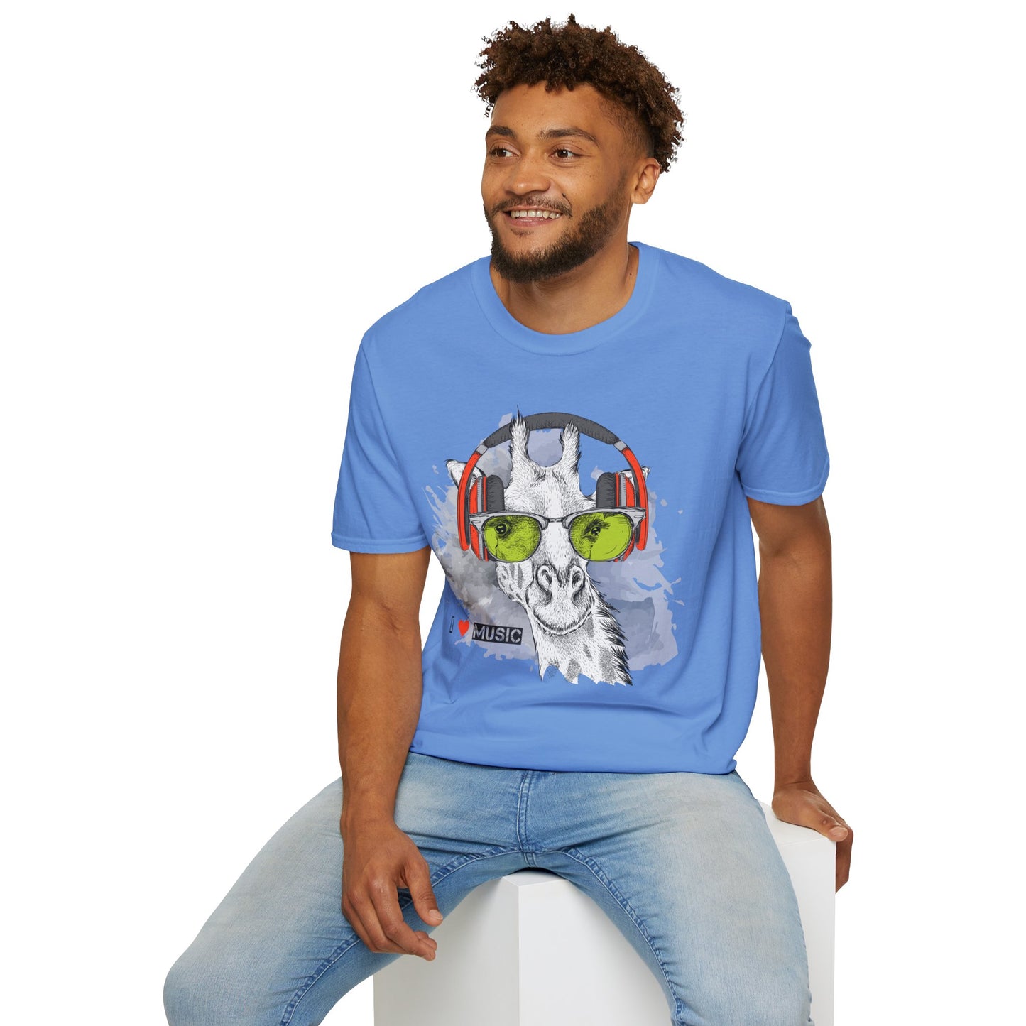 I love Music Animals Shirts, Shirt with Animals, Animals with Headphones Shirt