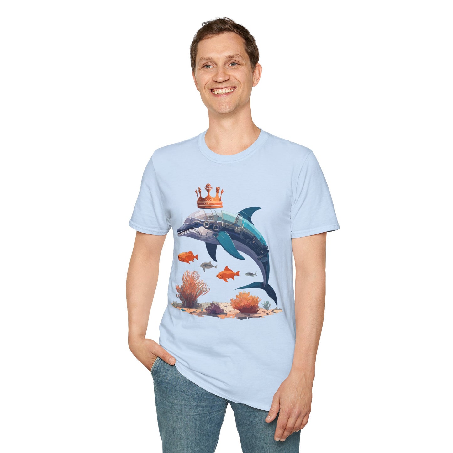 Dolphin Shirts, Shirt with Dolphin, Fish Tee Shirt, Animal Shirt