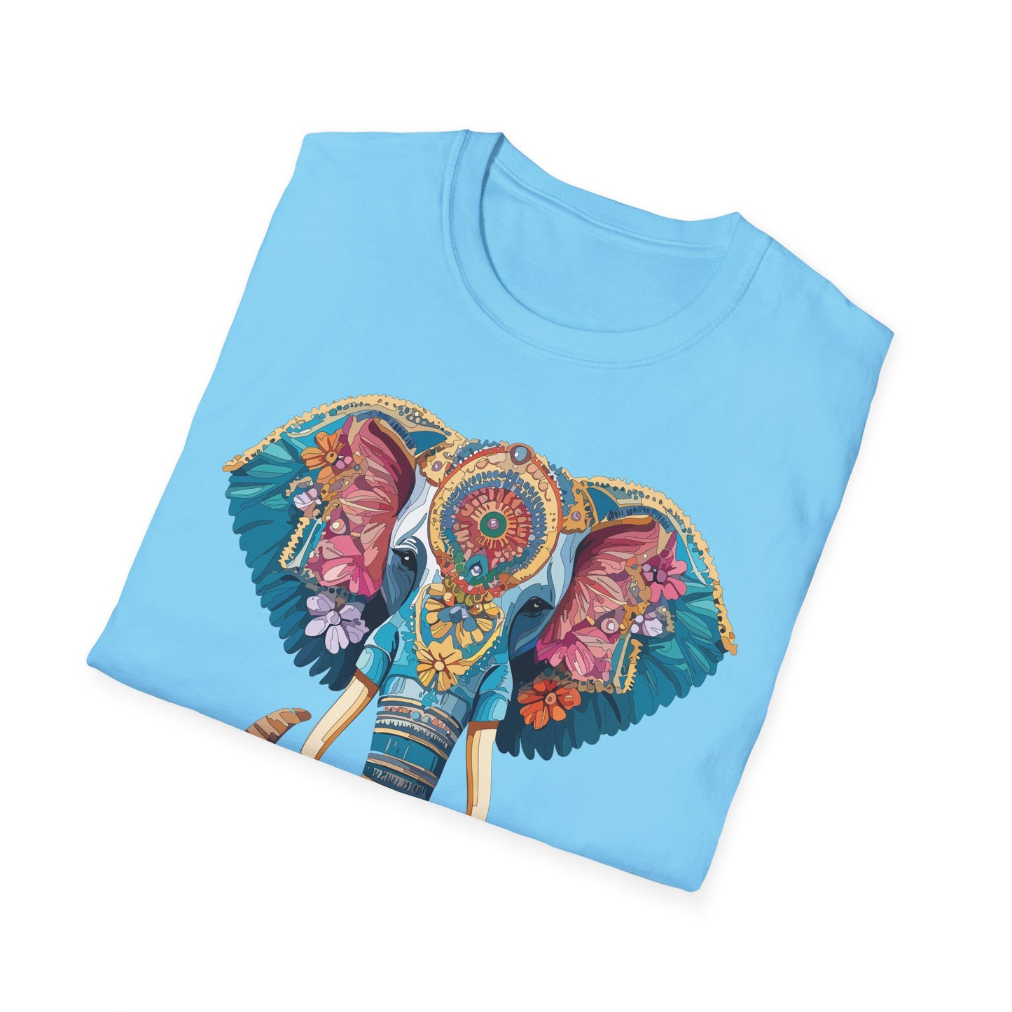 Elephant Shirt, T Shirt with Elephant, Elephant on T Shirt, T Shirt with Animation, Animals Tee Shirt