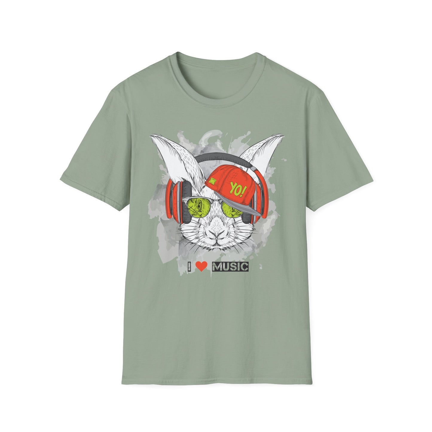 I love Music Animals Shirts, Shirt with Animals, Animals with Headphones Shirt