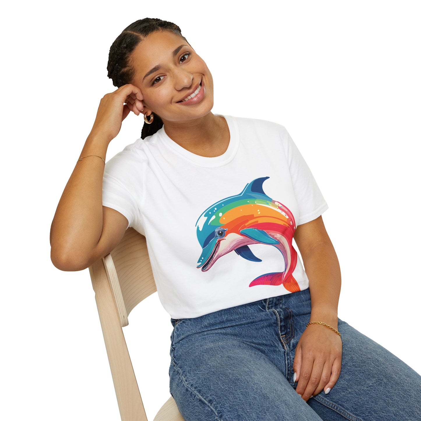 Dolphin Shirts, Shirt with Dolphin, Fish Tee Shirt, Animal Shirt
