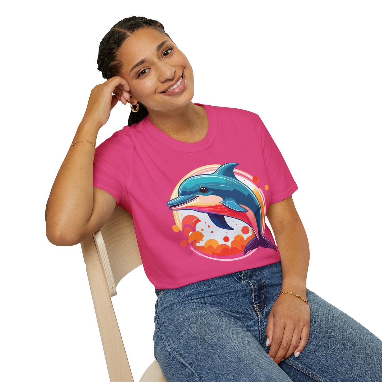 Dolphin Shirts, Shirt with Dolphin, Fish Tee Shirt, Animal Shirt