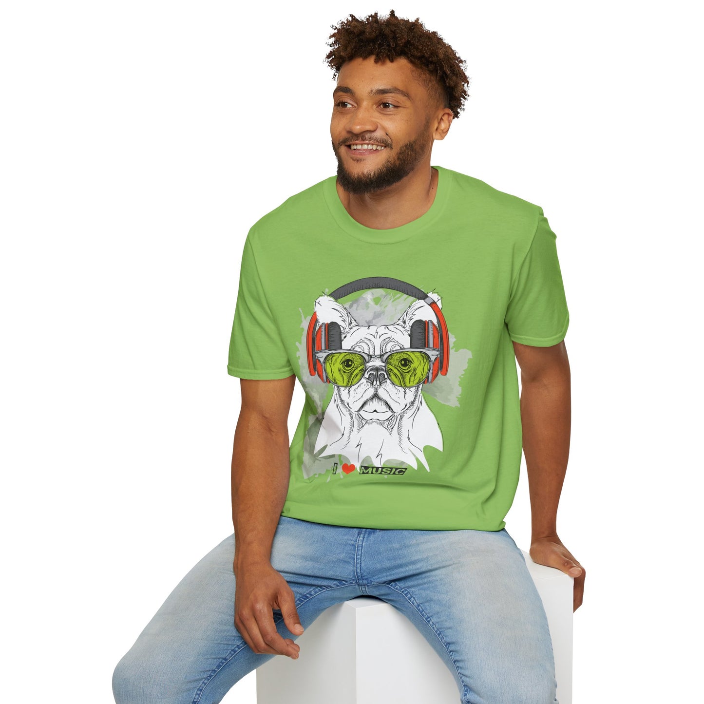 I love Music Animals Shirts, Shirt with Animals, Animals with Headphones Shirt