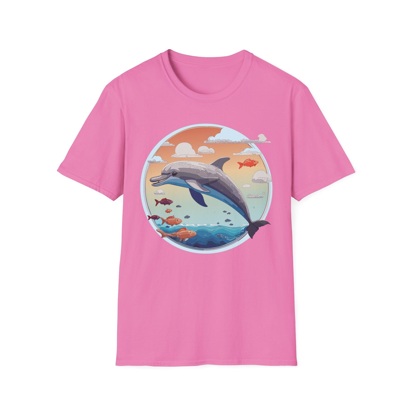 Dolphin Shirts, Shirt with Dolphin, Fish Tee Shirt, Animal Shirt