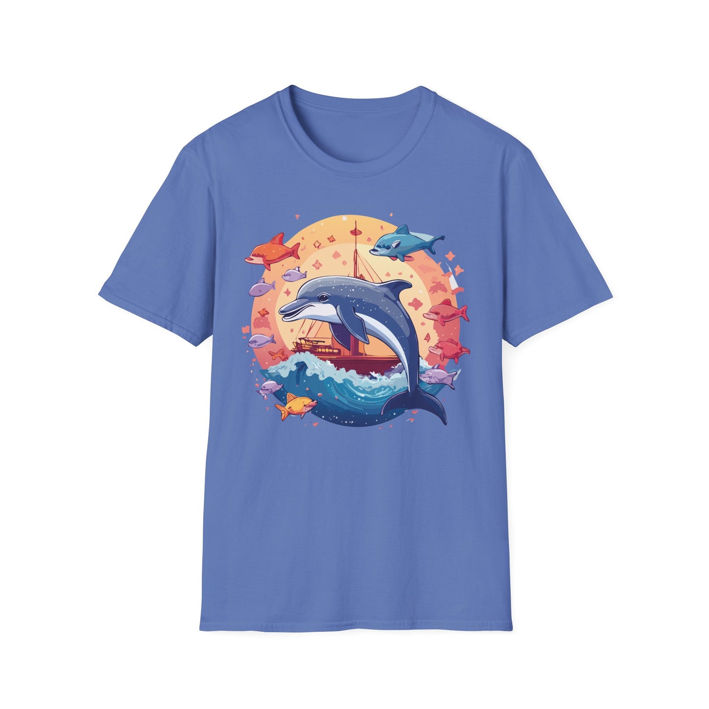 Dolphin Shirts, Shirt with Dolphin, Fish Tee Shirt, Animal Shirt