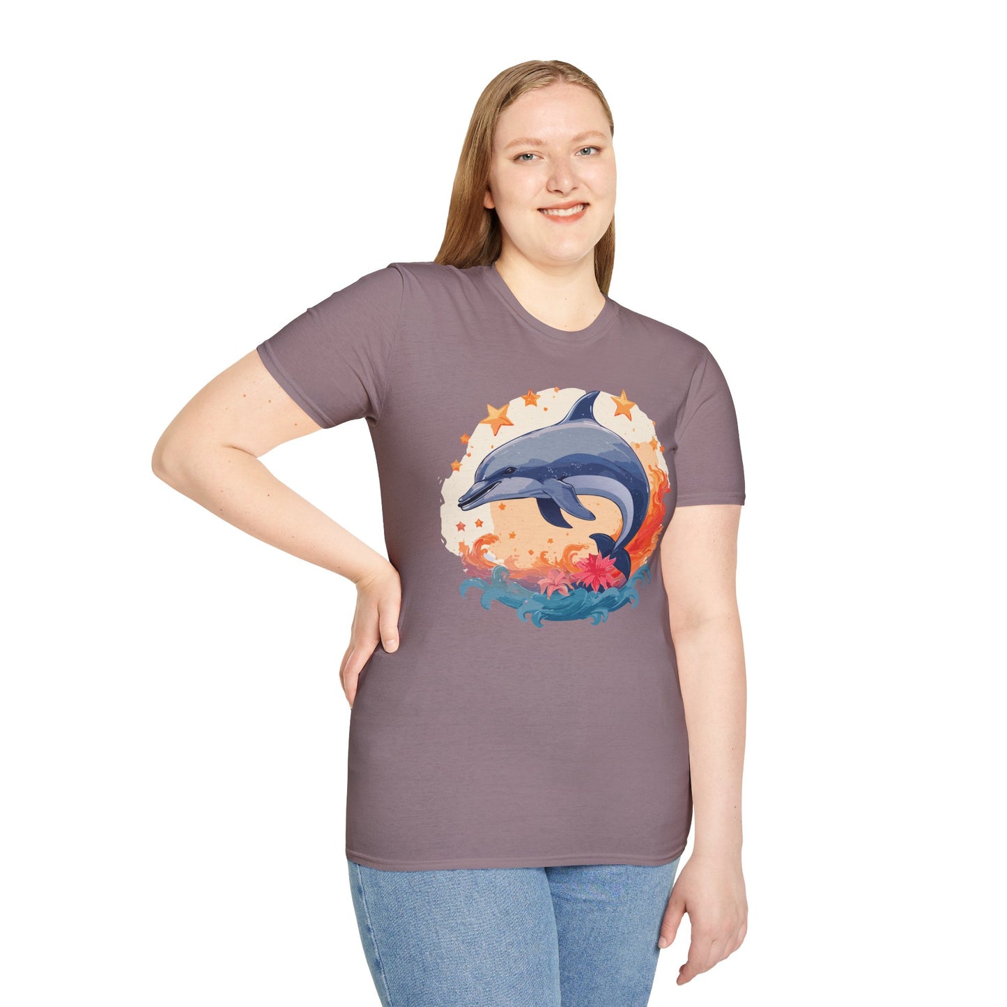 Dolphin Shirts, Shirt with Dolphin, Fish Tee Shirt, Animal Shirt