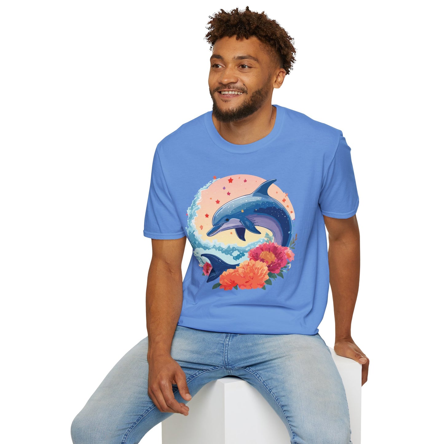 Dolphin Shirts, Shirt with Dolphin, Fish Tee Shirt, Animal Shirt