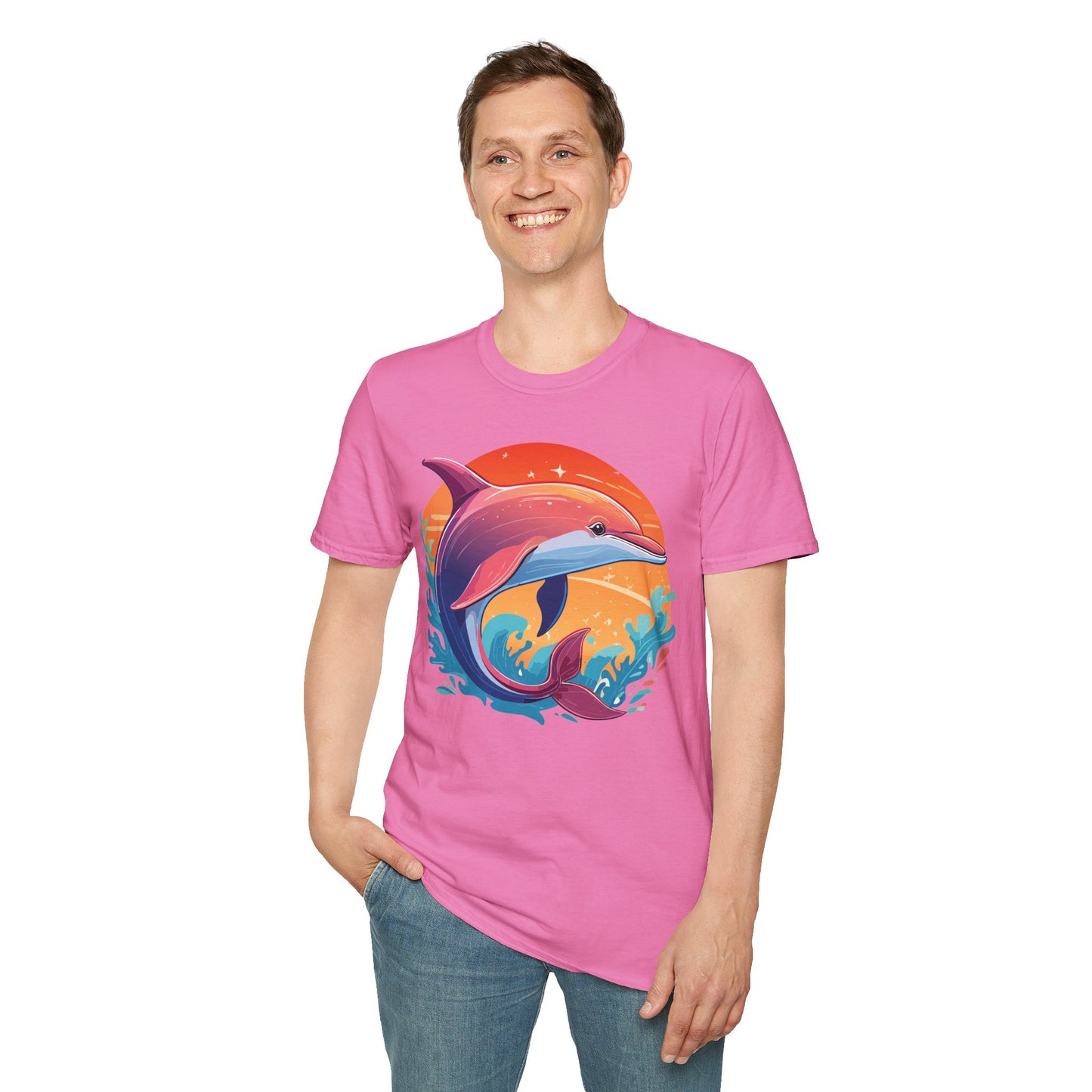 Dolphin Shirts, Shirt with Dolphin, Fish Tee Shirt, Animal Shirt