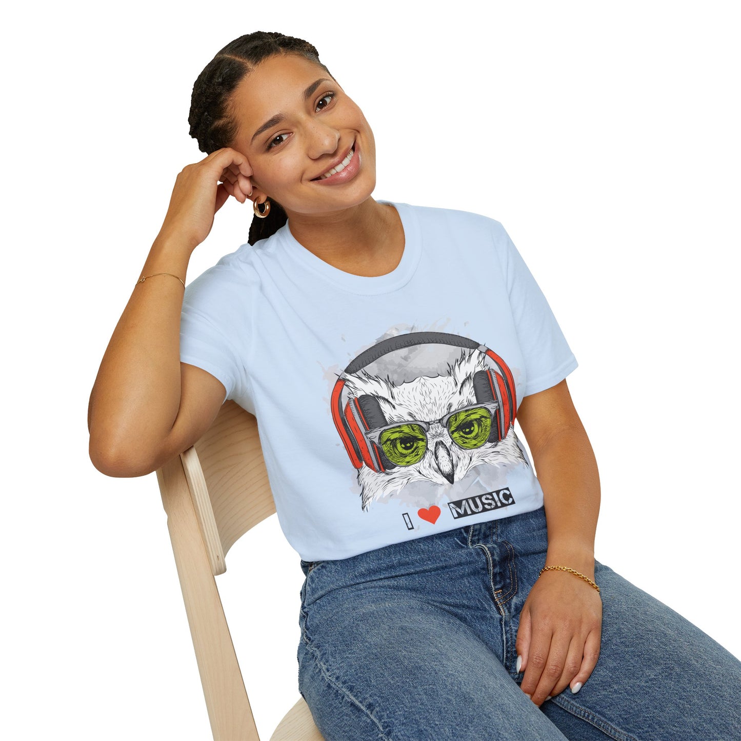 I love Music Animals Shirts, Shirt with Animals, Animals with Headphones Shirt