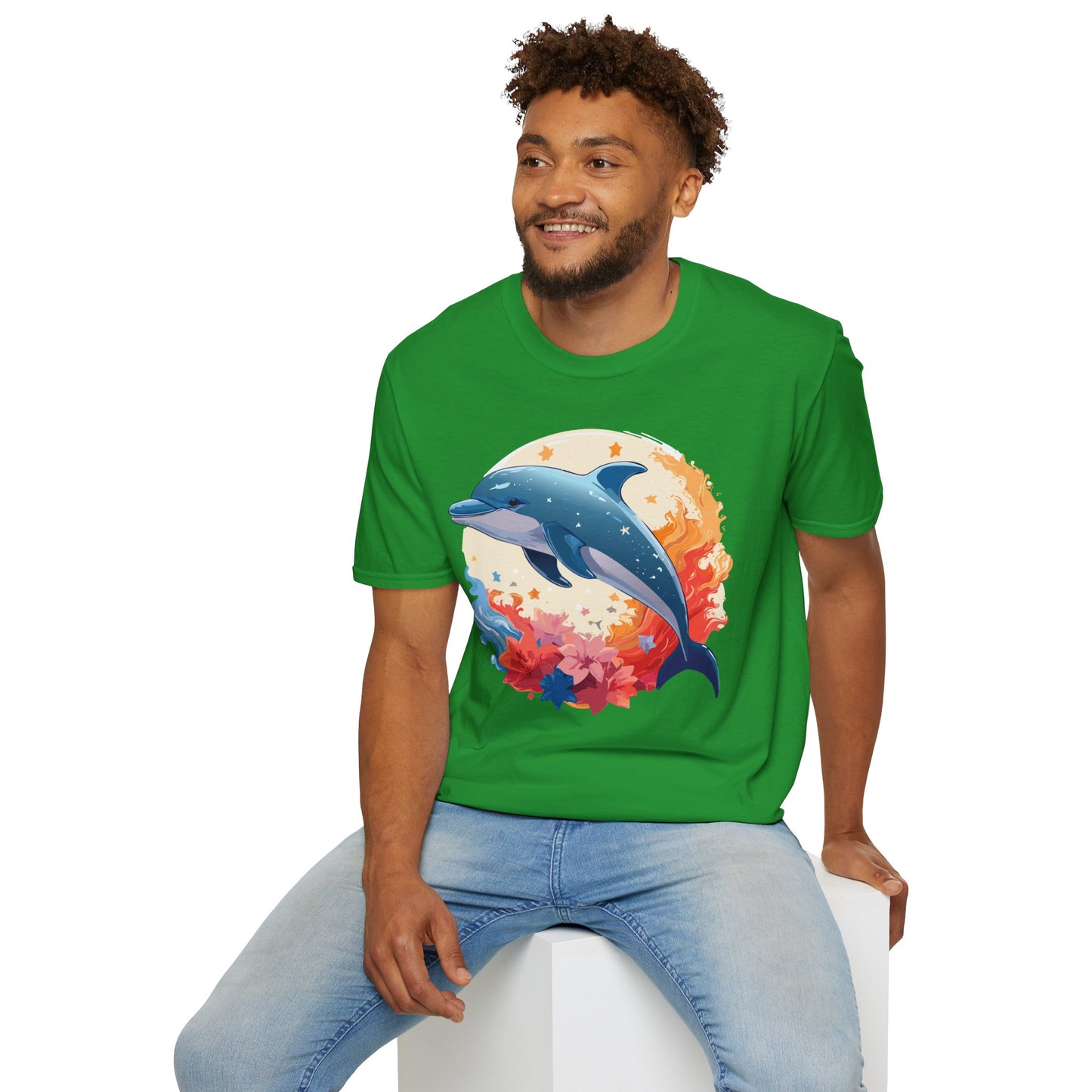 Dolphin Shirts, Shirt with Dolphin, Fish Tee Shirt, Animal Shirt