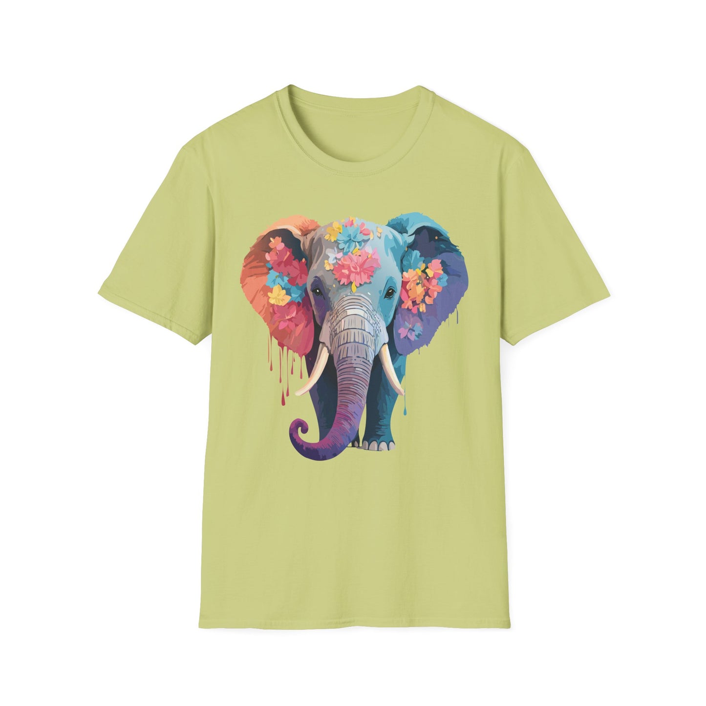 Elephant Shirt, T Shirt with Elephant, Elephant on T Shirt, T Shirt with Animation, Animals Tee Shirt