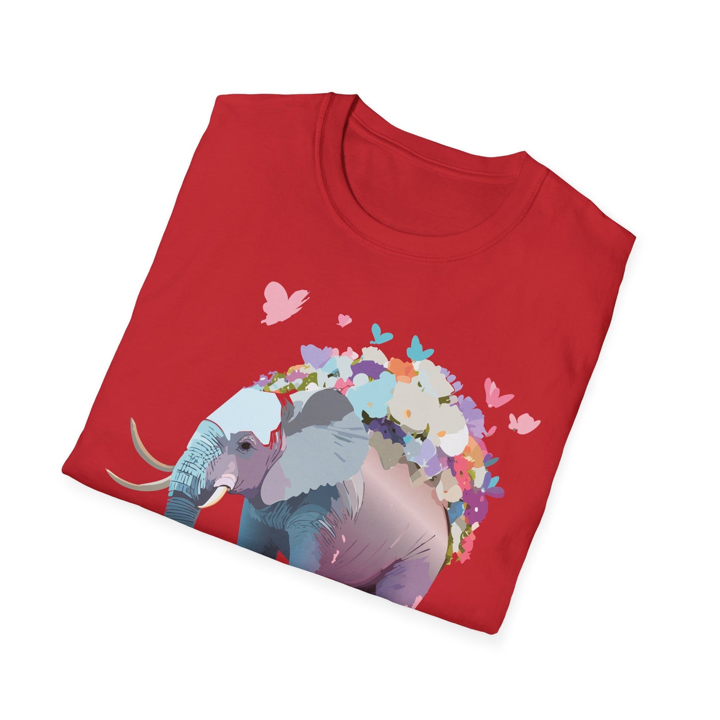 Elephant Shirt, T Shirt with Elephant, Elephant on T Shirt, T Shirt with Animation, Animals Tee Shirt