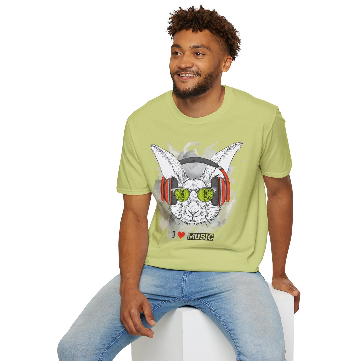 I love Music Animals Shirts, Shirt with Animals, Animals with Headphones Shirt