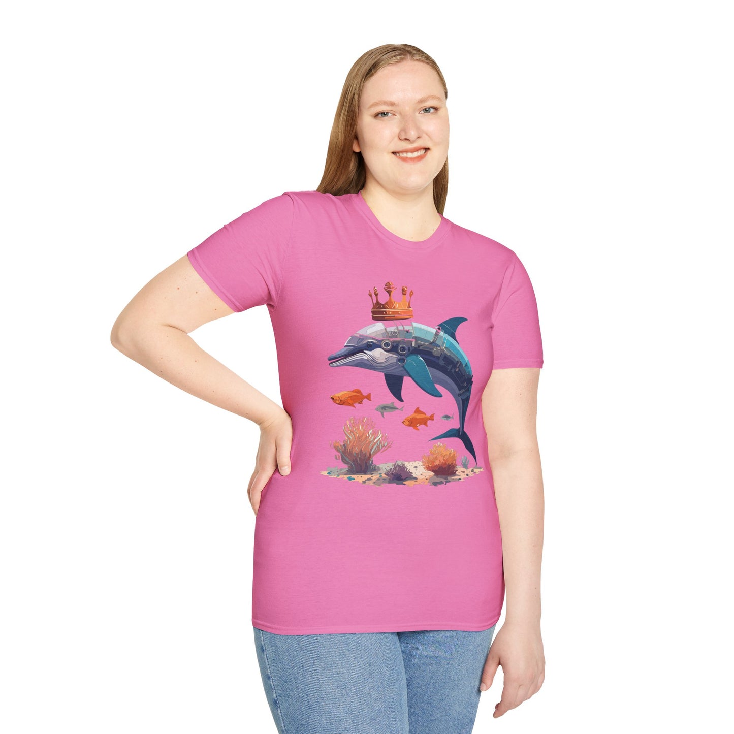 Dolphin Shirts, Shirt with Dolphin, Fish Tee Shirt, Animal Shirt