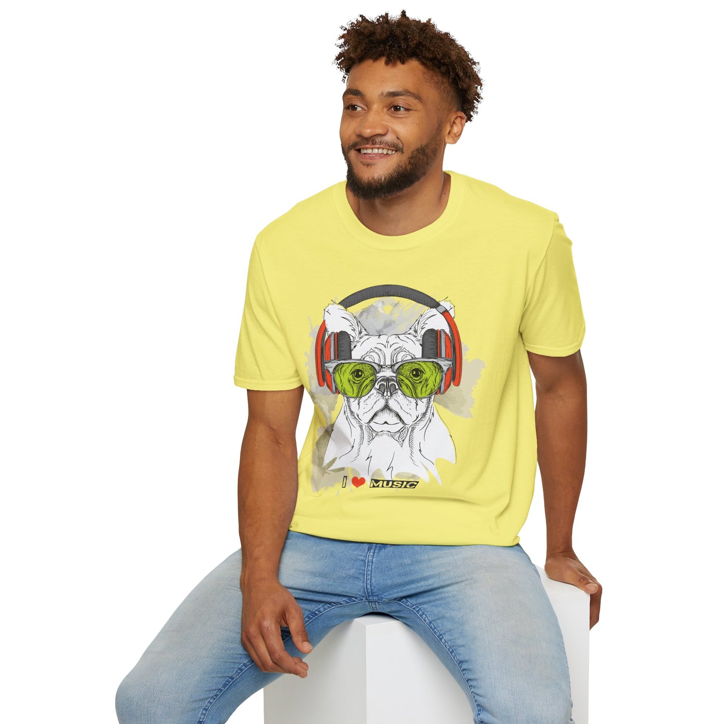 I love Music Animals Shirts, Shirt with Animals, Animals with Headphones Shirt