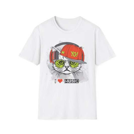 I love Music Animals Shirts, Shirt with Animals, Animals with Headphones Shirt