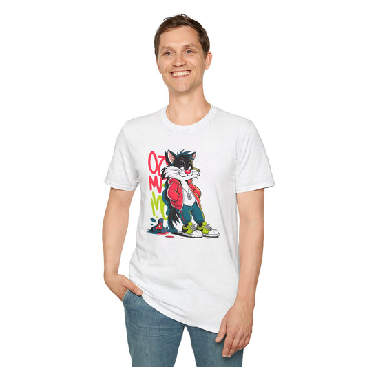 Cartoon T Shirt With Animals And Animation Tee For Unisex Softstyle Gildan 64000