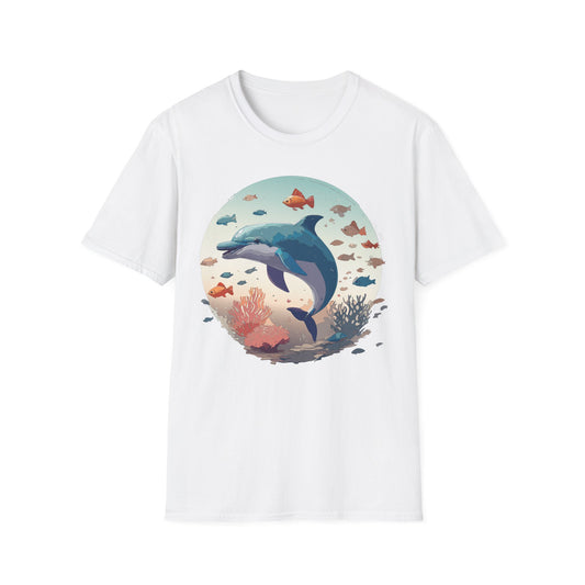 Dolphin Shirts, Shirt with Dolphin, Fish Tee Shirt, Animal Shirt