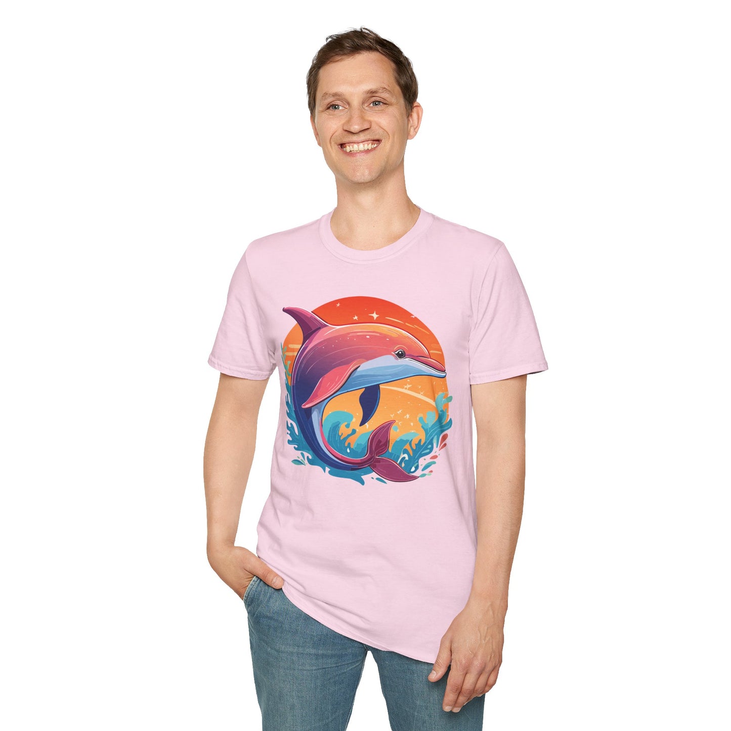 Dolphin Shirts, Shirt with Dolphin, Fish Tee Shirt, Animal Shirt