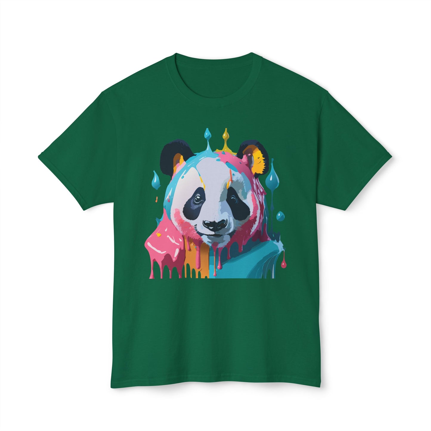 Panda T-Shirt, Vintage Panda Tee, Floral Tees, Panda Art Design Shirt, Tee Shirt with Panda Art 5