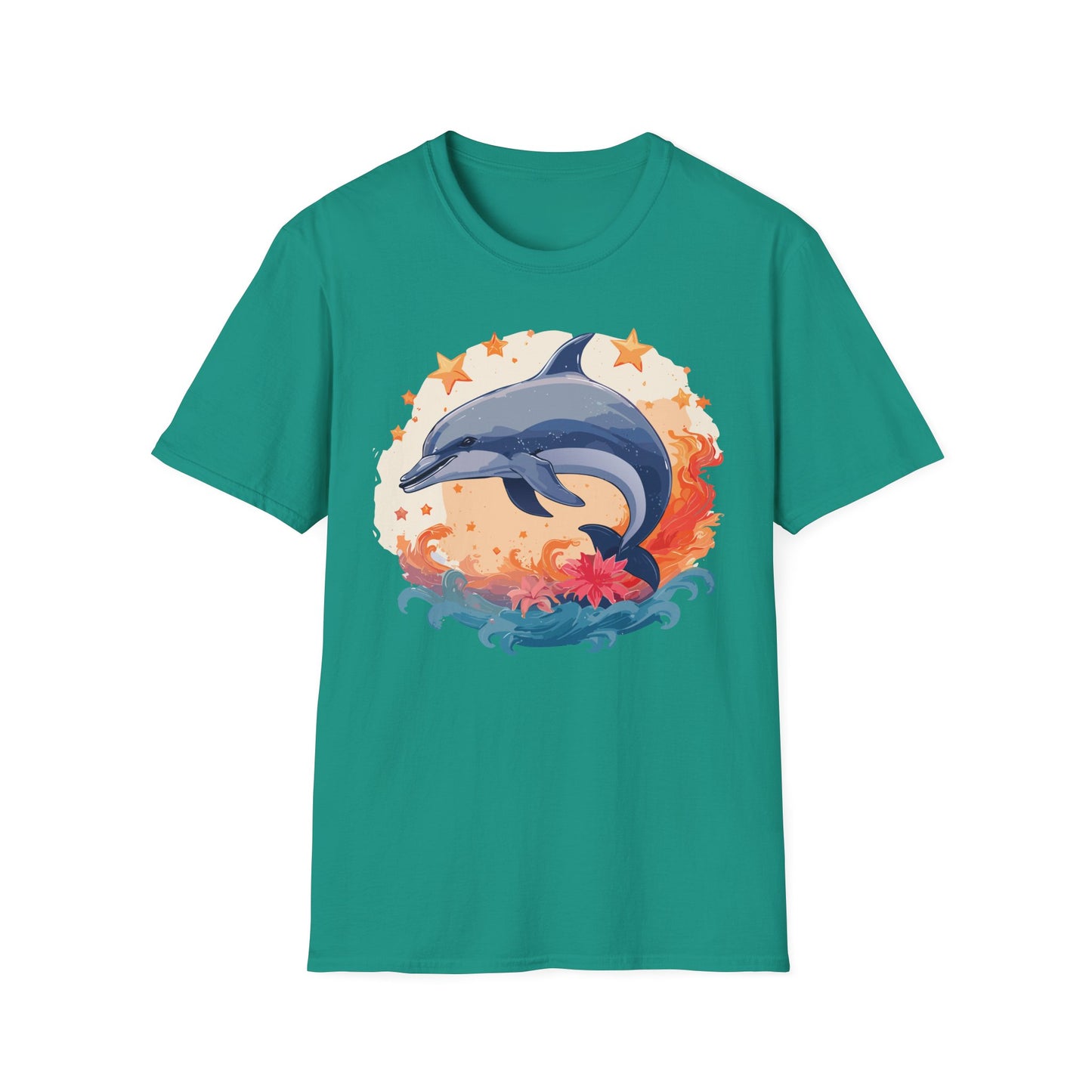 Dolphin Shirts, Shirt with Dolphin, Fish Tee Shirt, Animal Shirt