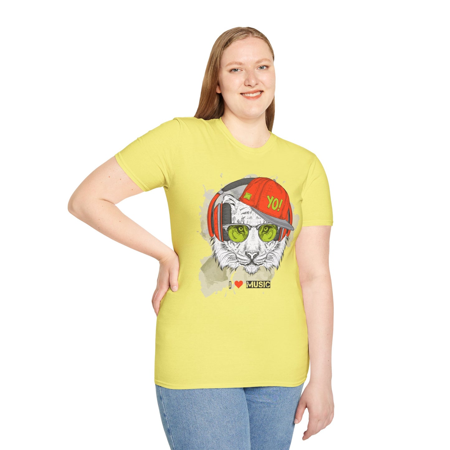 I love Music Animals Shirts, Shirt with Animals, Animals with Headphones Shirt