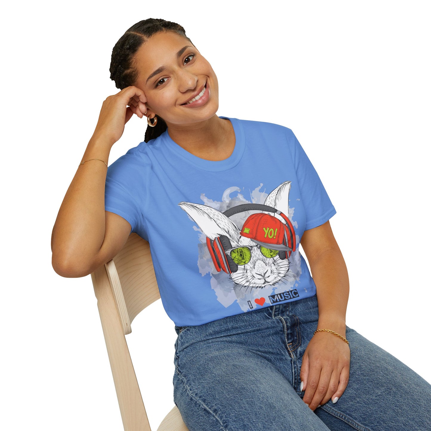 I love Music Animals Shirts, Shirt with Animals, Animals with Headphones Shirt