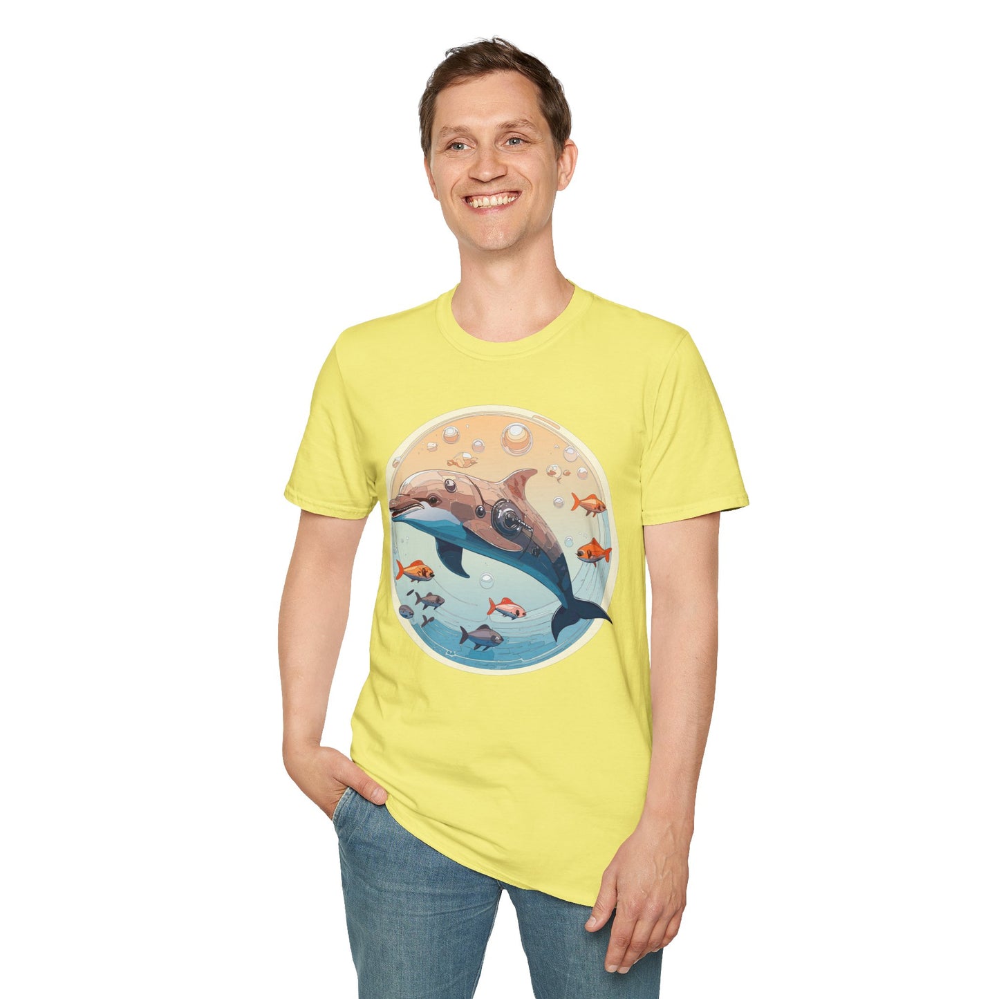 Dolphin Shirts, Shirt with Dolphin, Fish Tee Shirt, Animal Shirt