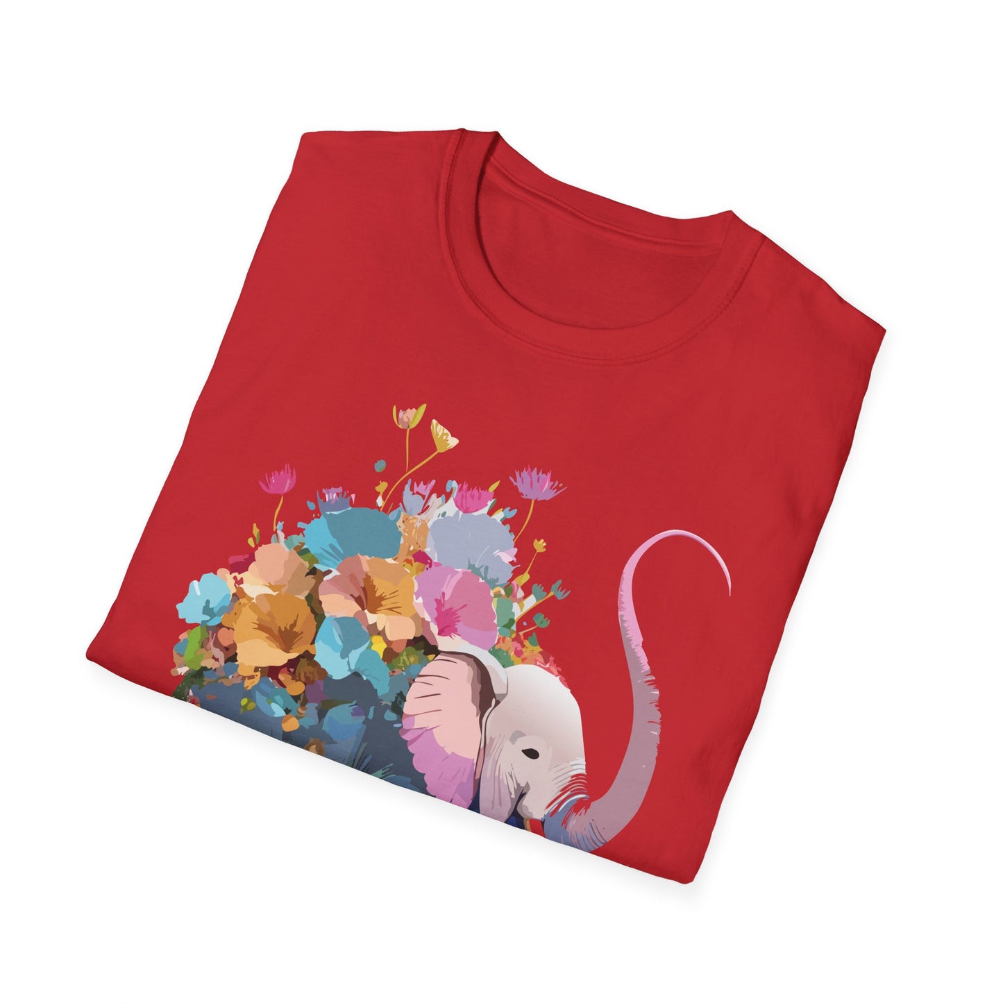 Elephant Shirt, T Shirt with Elephant, Elephant on T Shirt, T Shirt with Animation, Animals Tee Shirt