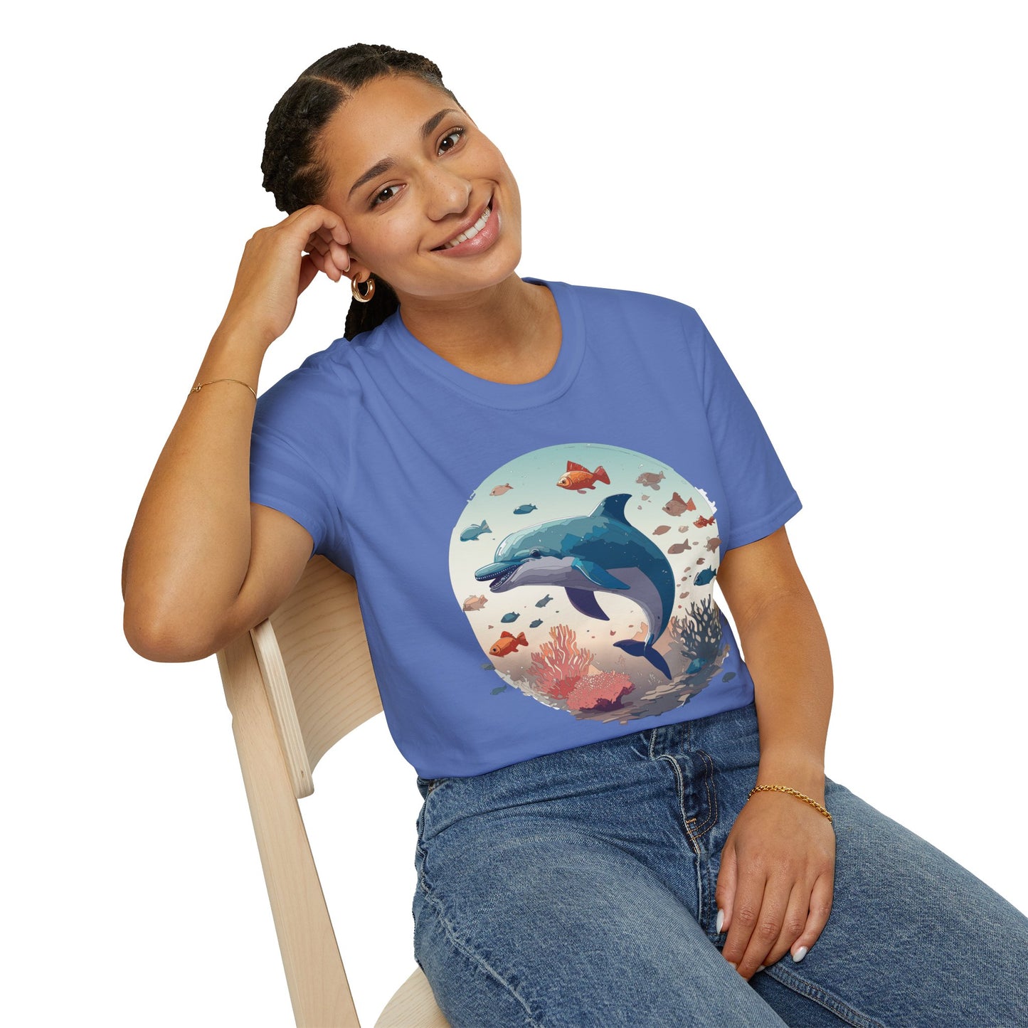 Dolphin Shirts, Shirt with Dolphin, Fish Tee Shirt, Animal Shirt