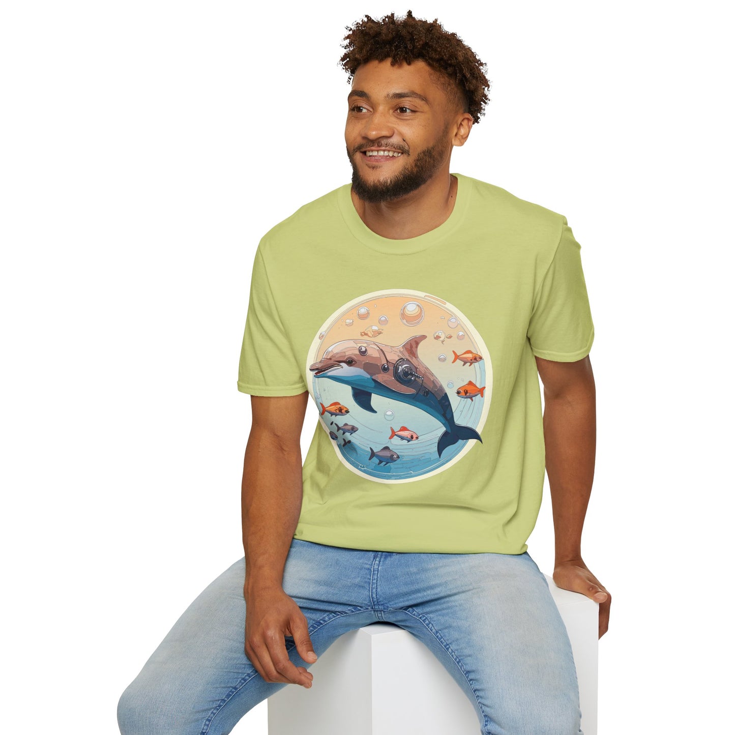 Dolphin Shirts, Shirt with Dolphin, Fish Tee Shirt, Animal Shirt