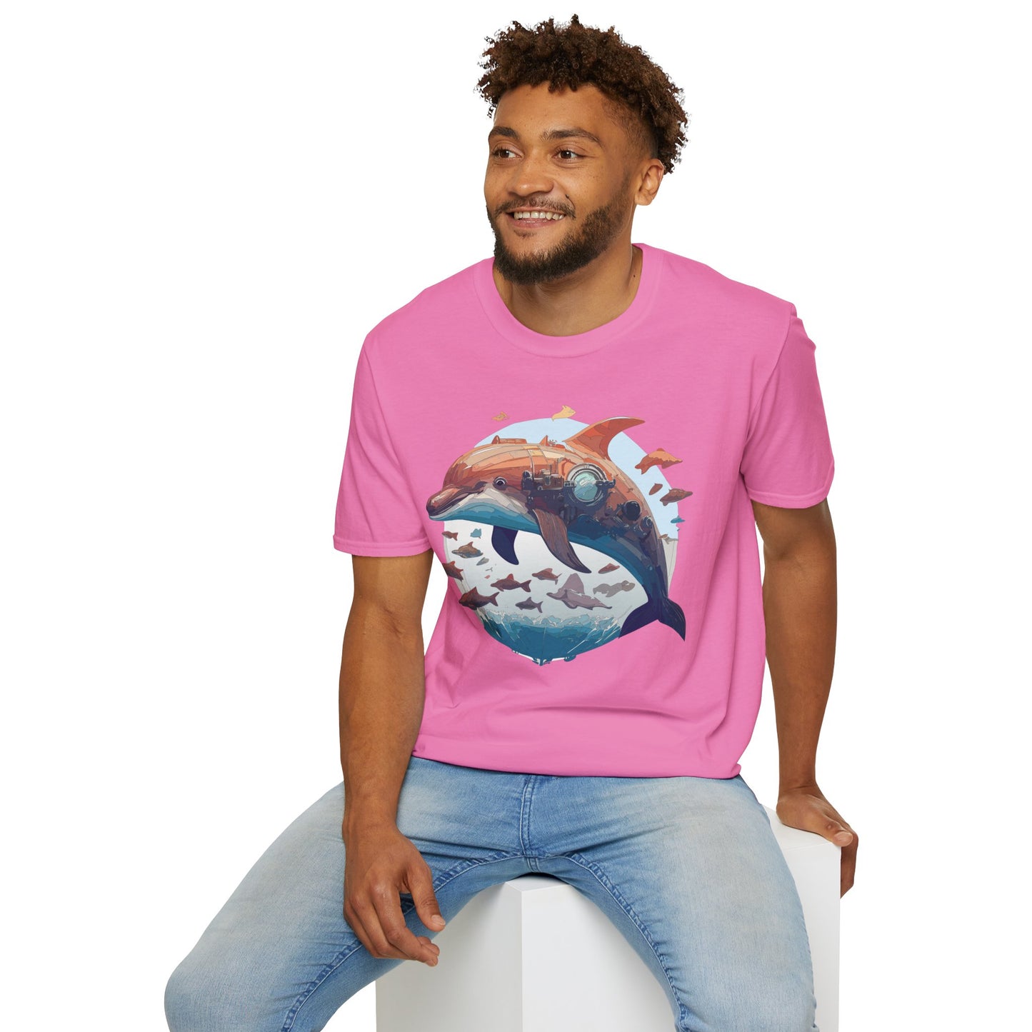 Dolphin Shirts, Shirt with Dolphin, Fish Tee Shirt, Animal Shirt