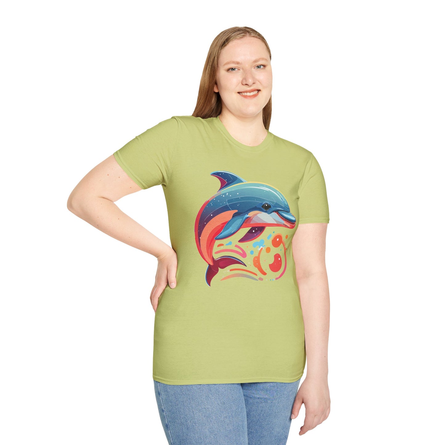 Dolphin Shirts, Shirt with Dolphin, Fish Tee Shirt, Animal Shirt