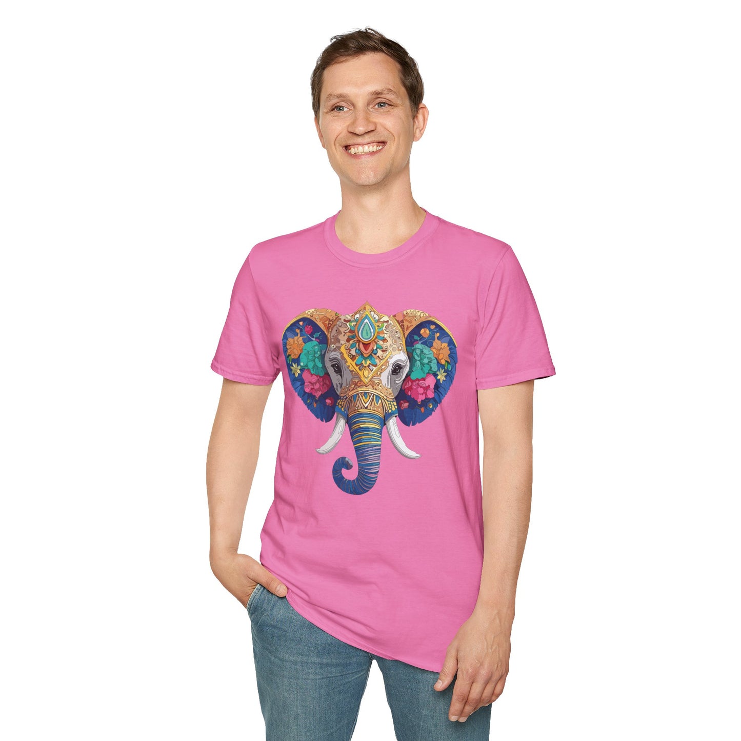 Elephant Shirt, T Shirt with Elephant, Elephant on T Shirt, T Shirt with Animation, Animals Tee Shirt