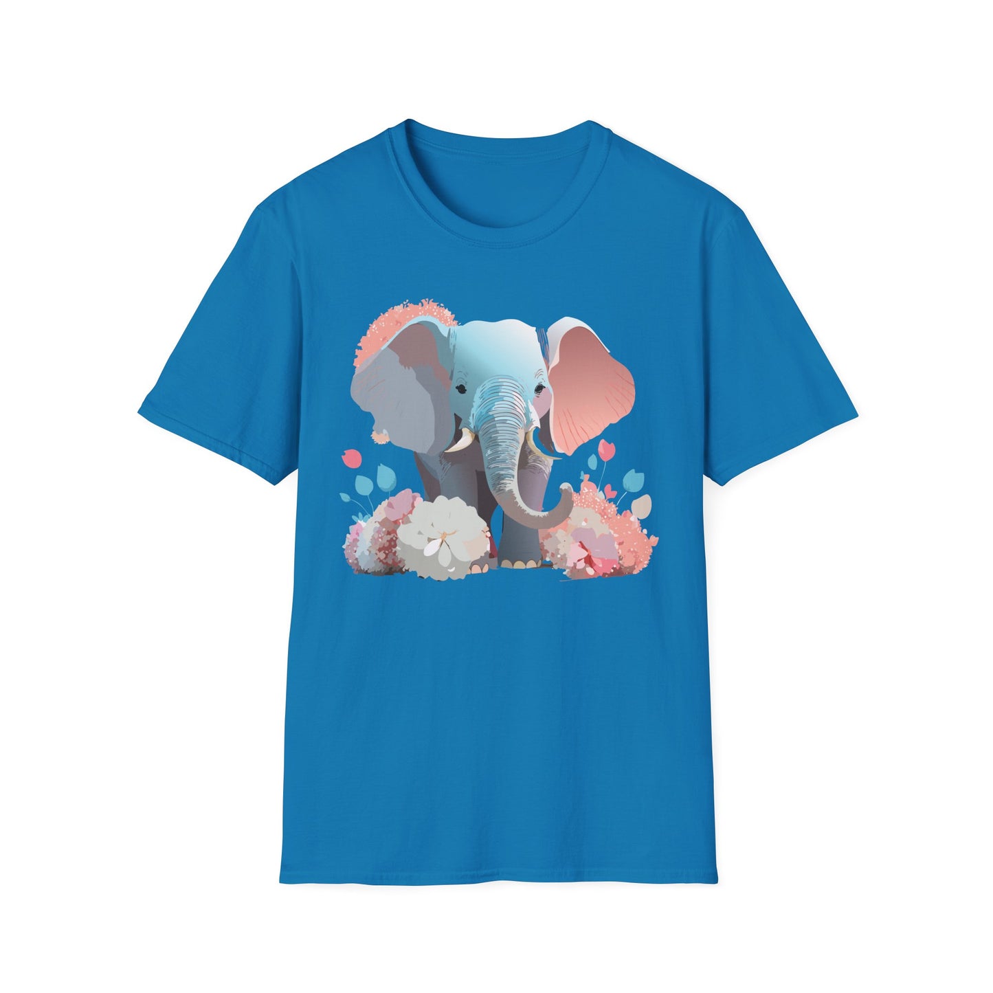 Elephant Shirt, T Shirt with Elephant, Elephant on T Shirt, T Shirt with Animation, Animals Tee Shirt